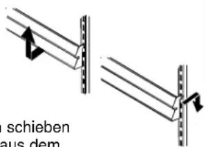 AMANA XRSS 267 - Doppelquerschienen herausnehmer und einsetzen: - 1