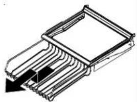 AMANA XRSS 267 - Montaggio es montaggio del Beverage OrganizerTM: - 1