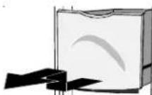 AMANA XRSS 267 - Eisbehalter herausnehmen und einsetzen: - 1