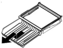 AMANA XRSS 204 Proline - Pour enlever et remetre I'Organizer : - 1