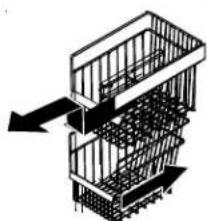 AMANA XRSS 204 Proline - Per rimuovere e mettere in posizione i cestelli: - 1