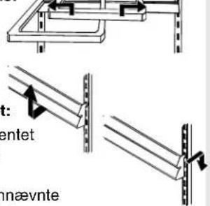 AMANA XRSS 204 Proline - For at flytte hylderne sidelaens: - 1
