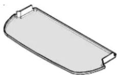 AMANA XRSS 204 Proline - Cubierta de los estantes de las contrapuertas - 1