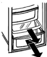 AMANA XRSS 204 Proline - Para extrae e instalar la bandeja de verduras: - 1