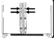 AMANA XRS S 264 BB BW - Griffleisten über die gesamte Höhe (kein Edelstahl) - 1
