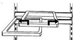 AMANA XRS S 264 BB BW - Schappen verschuiven: - 1