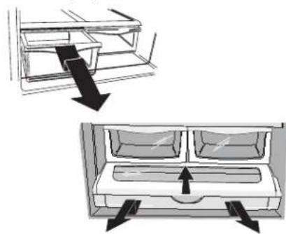 AMANA XRBR 904 - For a montere skuffene: - 1