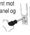 AMANA XRBR 904 - INSTALLASJON AV FRONT-MONTERT HANDTAK PAKOLESKAPET - 2