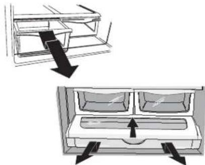 AMANA XRBR 904 - Para reinstalar los cajones: - 1