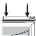 AMANA XRBR 904 - MONTERING AF HANDTAG TIL FRYSEDELEN - 2