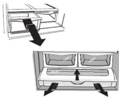 AMANA XRBR 904 - Indsøtte skuffer: - 1
