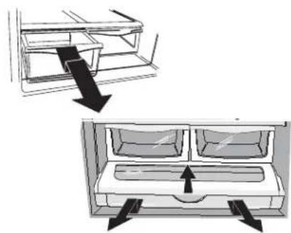AMANA XRBR 904 - Toreinstall drawers: - 1