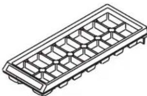 AMANA XRBR 904 - BRICKA FÖR ISKUBER - 1