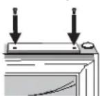 AMANA XRBR 206 BW BB - INSTALLASJON AV HÄNDTAK PÅ FRYSERDÖREN - 2
