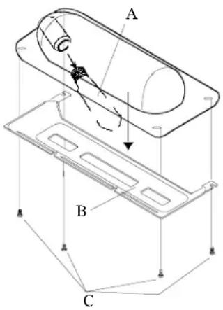 AMANA SXD522VW - Compartment supérieur du réfrigérateur et compartmente de congélation des modèles sans distributeur - 1