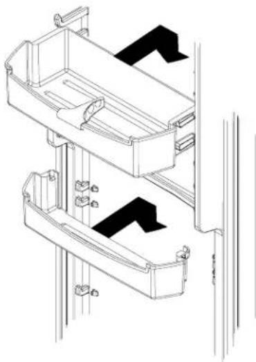 AMANA SXD522VW - Compartiments et tablettes de portes - 1