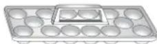 AMANA GS 2625 GEK - Tutamaçlı Yumurta Tepsisi (şekli farklılık gösterebllir/bazı modeller) - 1