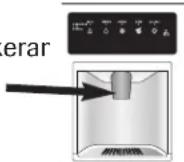AMANA GS 2625 GEK - Dispenserns styrfunktioner (vissa modeller) (styrfunktionerna varierar för olika modeller) - 1