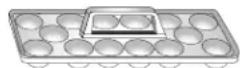 AMANA GS 2325 - Bandeja con manija para huevos (el estilo puede variar/modelos selectos) - 1