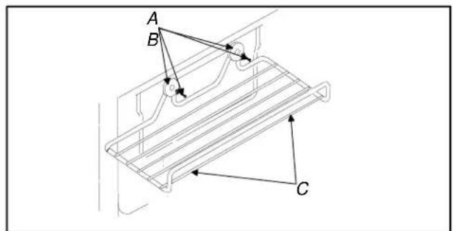 AMANA BRF 520 - Isserveringshylde - 1