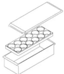 AMANA BRF 520 - Tildekket opbevaringsbeholder - 1