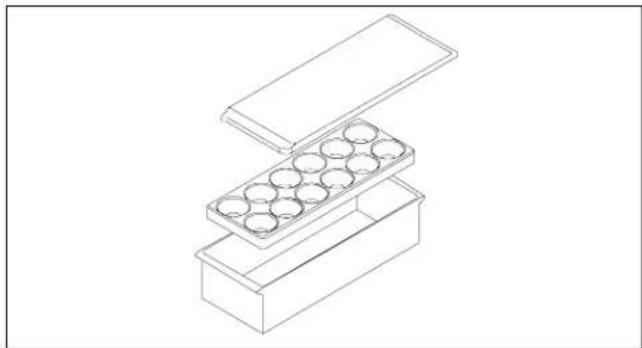 AMANA BRF 520 - Ablagefach mit Abdeckung - 1