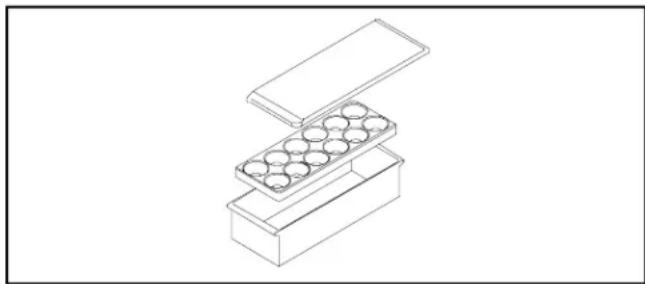 AMANA BRF 520 - Förvaringsfack med lock - 1