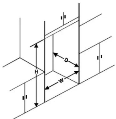 AMANA BRF 520 - Dimensioner - 1