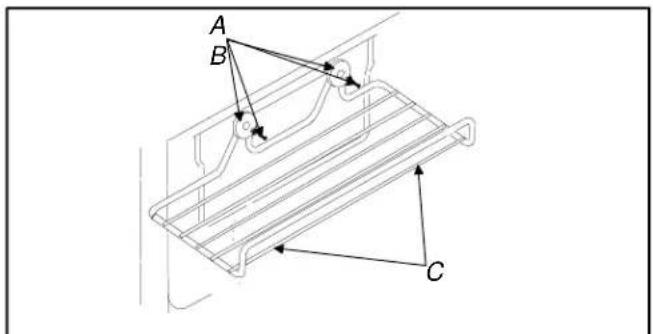 AMANA BRF 520 - Support du distributeur de glaçons - 1