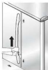 AMANA GB 2026 D RVS - Instalación de las extensiones de las manijas (modelos selectos): - 4