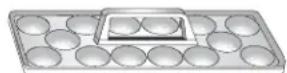 AMANA GB 2026 D RVS - Bandeja para huevos - 1