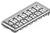 AMANA GB 2026 D RVS - Ice Cube Tray - 1