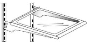 AMANA GB 2026 D RVS - Pour enlever une clayette : - 1