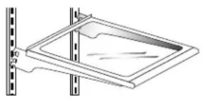 AMANA G32526PEKS - Sádan fjernes en hylde: - 1