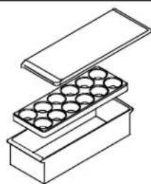 AMANA BX 518 VW VE - Täckt Förvaringsbehällare (vissa modeller) - 1