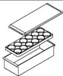 AMANA BX 518 VW VE - Kannellinen sailytysastia (joissakin malleissa) - 1