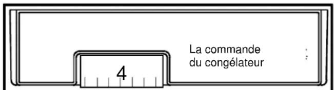 AMANA BX 518 VW VE - Commandes du compartiment des denrées fraîches et du congélateur - 2