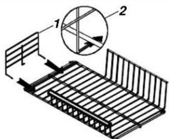 AMANA BX 518 VW VE - Separador vertical de estantes (algunos modelos) - 1