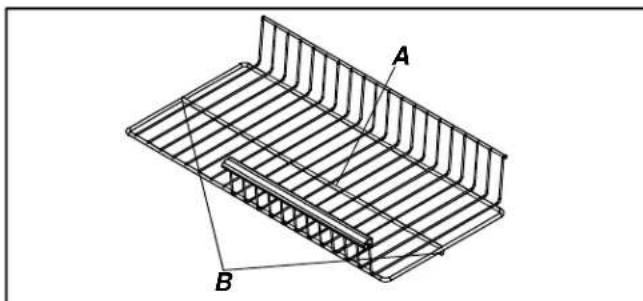 AMANA BX 518 VW VE - Utglidende hylle (noen modeller) - 1