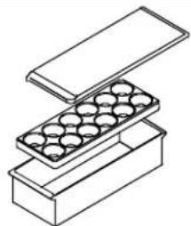 AMANA BX 518 VW VE - Vaschetta di conservazione con coperchio (su alcuni modelli) - 1