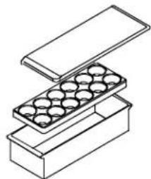 AMANA BX 518 VW VE - Bac de stockage couvert - 1