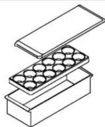 AMANA BX 518 VW VE - Abgedecktes Lagerfach (eineige Modelle) - 1