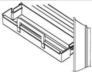 AMANA BX 518 VW VE - Korkeiden pakkausten pidike (joissakin malleissa) - 1