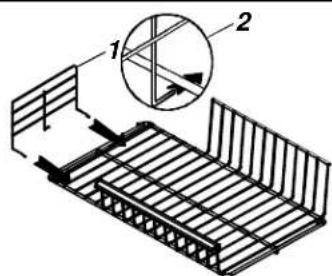 AMANA BX 518 VW VE - Vertikal hyllavdelare (vissa modeller) - 1