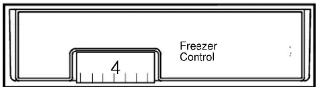 AMANA BX 518 VW VE - Fresh Food and Freezer Controls - 2