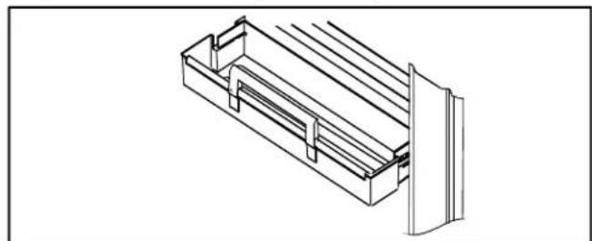 AMANA BX 518 VW VE - Staffa per confezioni alto (su alcuni modelli) - 1