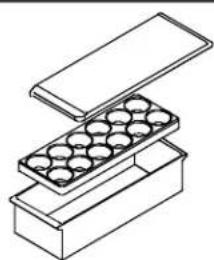 AMANA BX 518 VW VE - Bewaarvak met deksel (sommige modellen) - 1