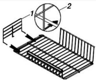 AMANA BX 518 VW VE - Lodret hyldeopdeler (visse modeller) - 1