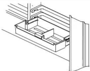 AMANA BX 518 VW VE - Säedettävä jakaja (joissakin malleissa) - 1