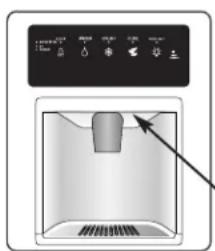 AMANA AS 2626 GEKS - Distributeur d'eau et de glaçons (certains modèles) - 1